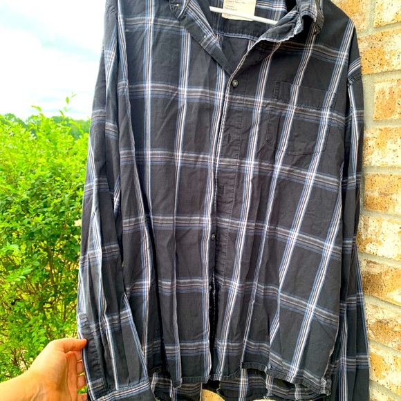 wrangler men’s shirt long sleeve size XL gray - Picture 1 of 4